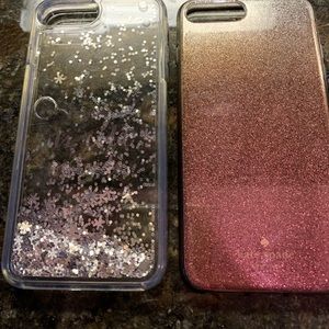 Two Kate Spade iPhone 8 Plus cases